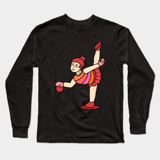 Chibi girl gymnastic ball Long Sleeve T-Shirt